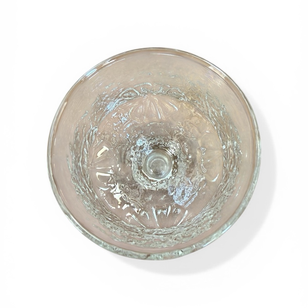 Anchor Hocking Rainflower Vintage Clear Glass Champagne Sherbet Cups Set of 8 - Picture 4 of 7